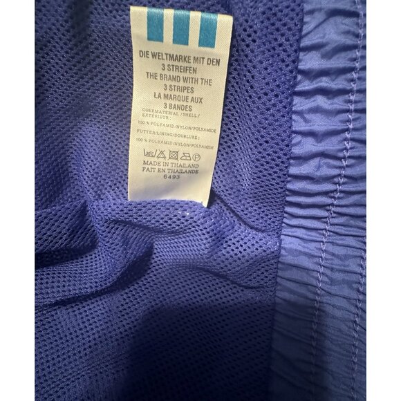 Adidas Vtg Retro 90s 80s Men Purple Track Jacket Small trefoil 6493 Lined Nylon - Picture 8 of 14